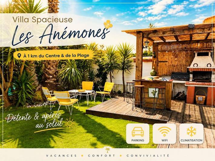 Villa pour 8 personnes, avec Balcon ainsi que Terrasse et Jardin à Canet-en-Roussillon