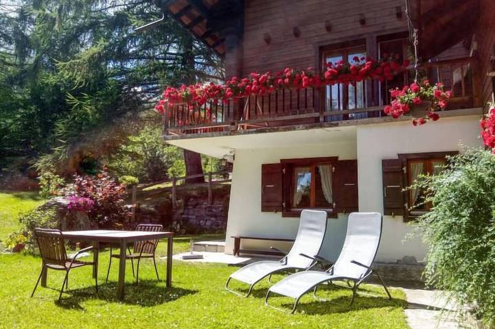 Hütte für 2 Personen, mit Garten in Leytron