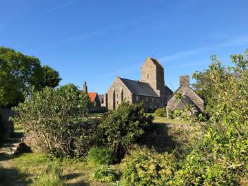 Cottage pour 11 personnes, avec jardin et vue, animaux acceptés dans Le Grouin du sud