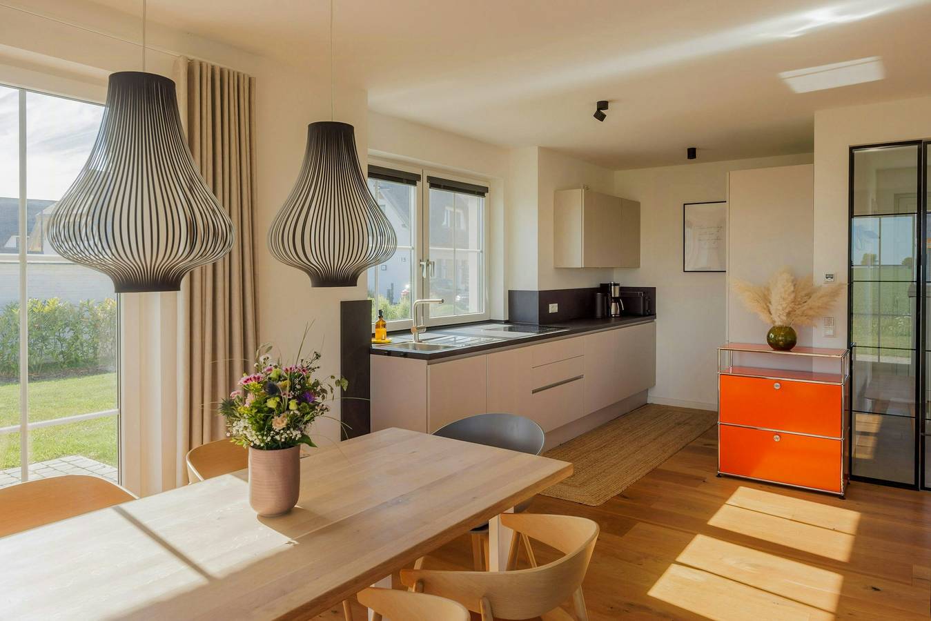 Design-Rückzugsort mit Kamin, Sauna und Weitblick in Lancken, Dranske