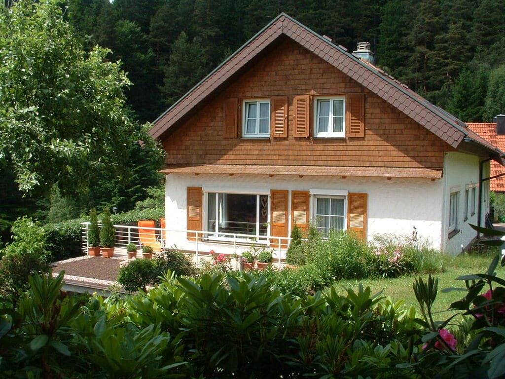 Valleizicht in het “Ferienhaus Schenk” in Baiersbronn, Noordelijk Zwarte Woud