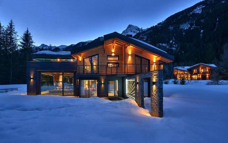 Willa dla 10 osób, z Balkon i Taras oraz Jacuzzi i Ogród w Chamonix-Mont-Blanc