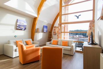 Bungalow für 8 Personen, mit Balkon/Terrasse und Sauna sowie Balkon in Tschechien