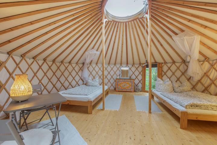 Gemütliche 28 m²-Jurte mit Sternenblick, Grillstelle und separatem Bad in Wald (Baden-Württemberg), Region Bodensee-Oberschwaben