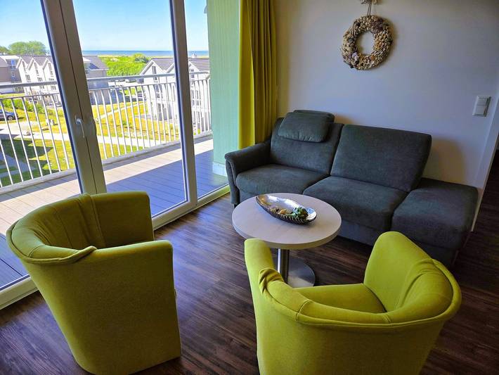 Ferienwohnung für 2 Personen, mit Balkon und Ausblick in Schillig - 4