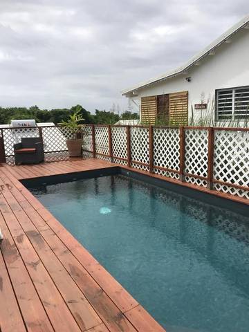Maison d’hôte pour 2 personnes, avec piscine ainsi que vue et jardin dans Marie-Galante