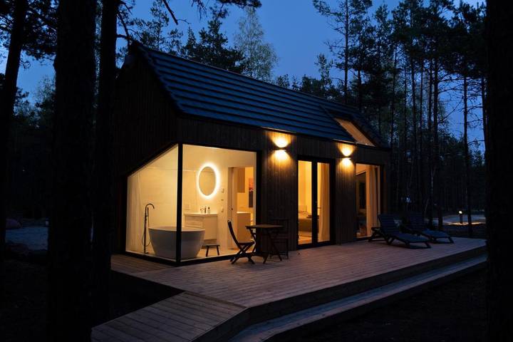 Ferienhaus für 2 Personen, mit Sauna und Garten sowie Terrasse und Ausblick in Estland