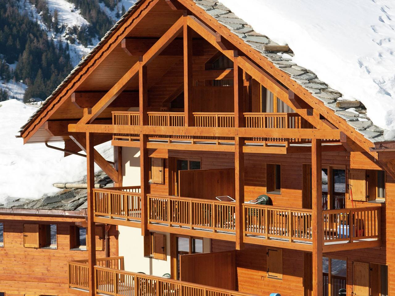 Geheel appartement, Chalet in Frankrijk met Alpencomfort in Sainte-Foy-Tarentaise, Ruitor Massief