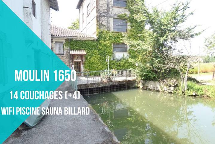 Gîte pour 16 personnes, avec piscine et terrasse ainsi que sauna et jardin, animaux acceptés