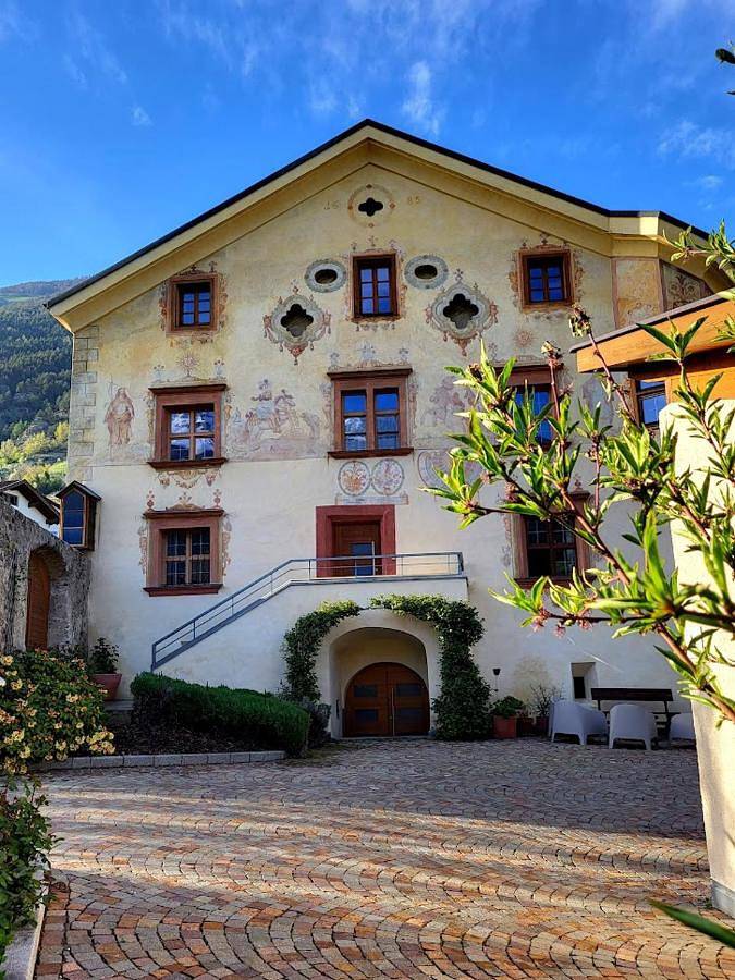 Ferienwohnung für 4 Personen, mit Terrasse und Garten sowie Ausblick
