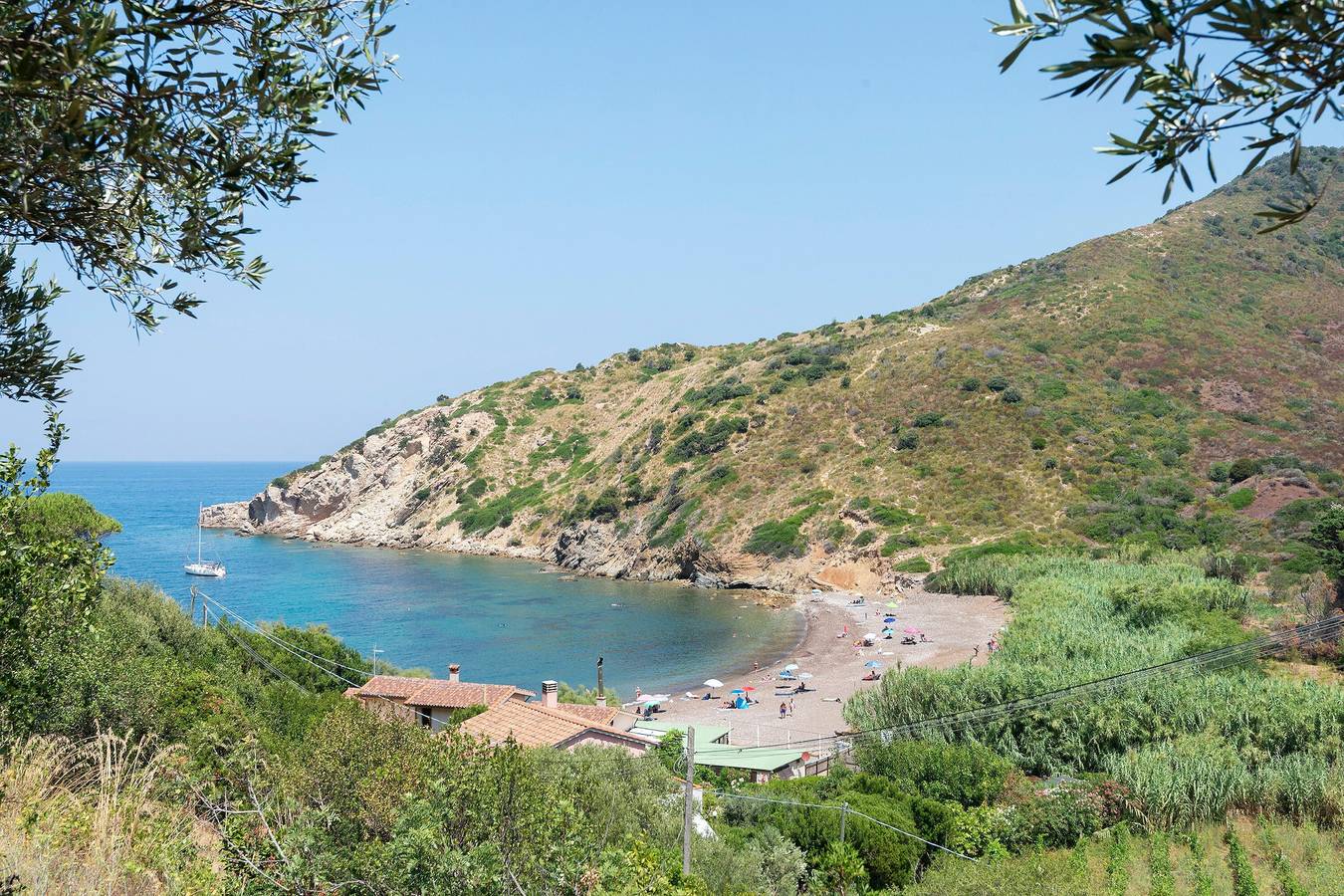 Ganze Wohnung, Apartment 'Nisportino Vista Mare' mit Meerblick, Wlan und Klimaanlage in Rio nell'Elba, Riotorto