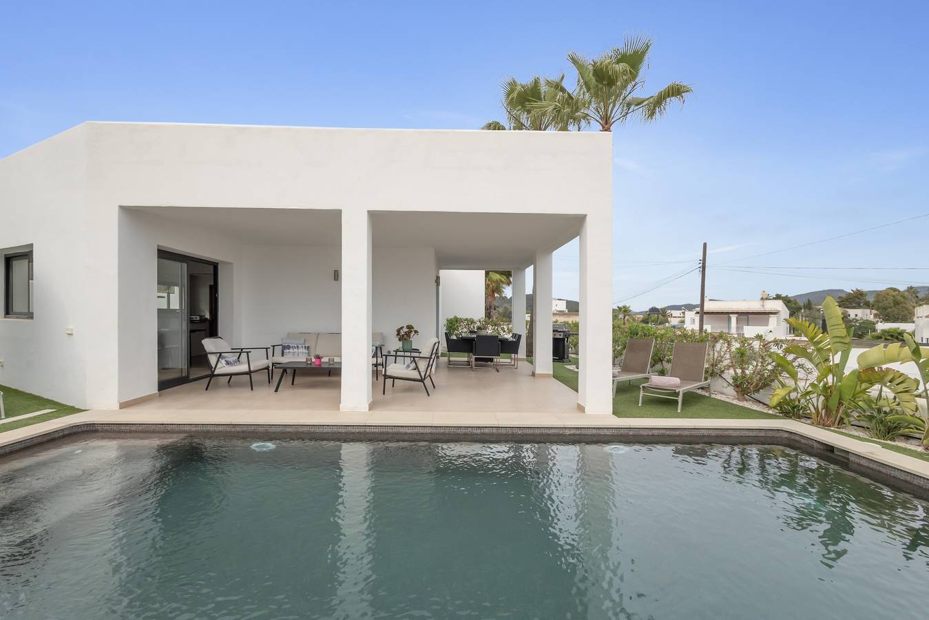 Villa 'Ca Sa Roca' con vistas a la montaña, Wi-Fi y aire acondicionado in San José (Ibiza), Sant Josep de sa Talaia