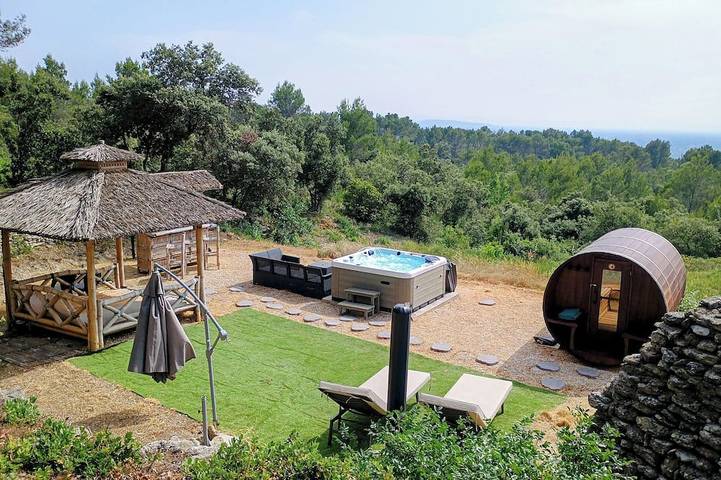 Maison de vacances pour 4 personnes, avec jacuzzi et piscine - 1
