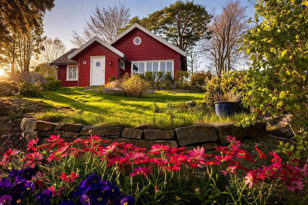 Geräumige und familienfreundliche Villa, großer Garten, in der Nähe von Spielplatz, Strand und Fußballplatz in Spangereid, Lindesnes