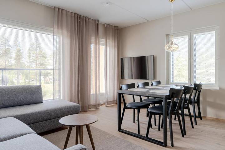 Appartement de vacances pour 6 personnes, avec Balcon ainsi que Terrasse et Sauna