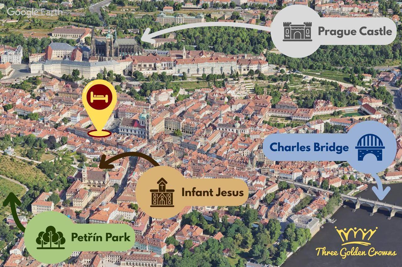 Three Golden Crowns Apartments in Prague, Bohême centrale