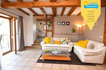 Gîte pour 4 personnes, avec balcon à Maisonsgoutte