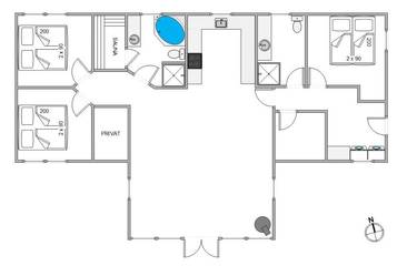 Villa voor 6 Personen in Bolilmark, Rømø, Afbeelding 4