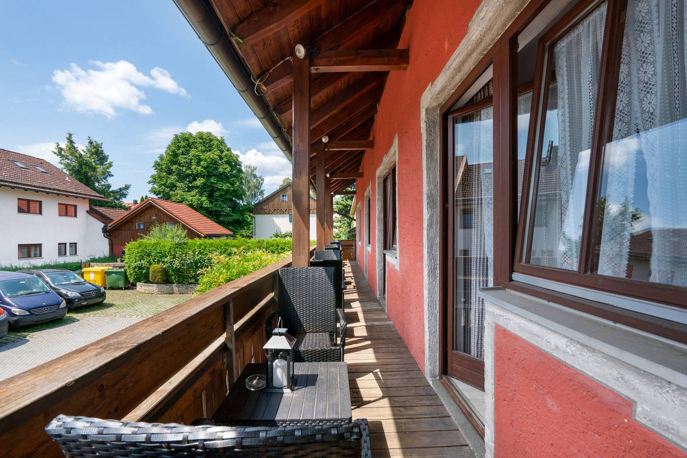 Knödelhof 'Habitación 1' para 4 personas con terraza compartida, balcón y Wlan in Putzbrunn, Alta Baviera