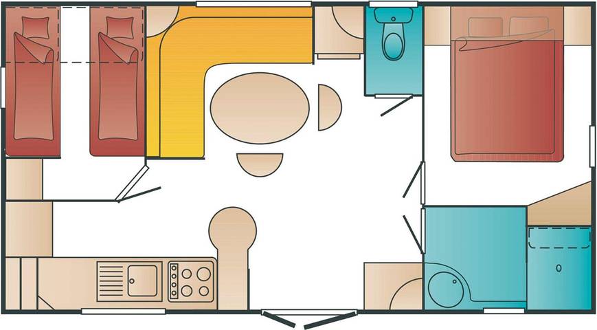 Camping für 6 Personen, mit Garten und Seeblick, mit Haustier in Kärnten - 4