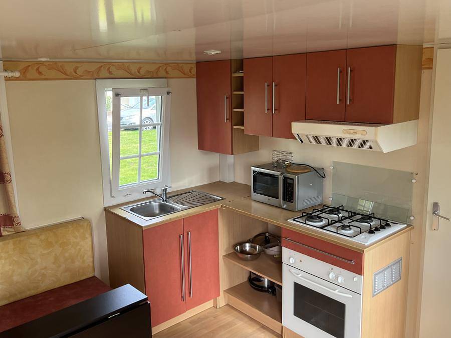 Camping Les Portes de la Baie de Somme - Mobilheim 6 personen - O'hara - 2 Schlafzimmer in Mareuil-Caubert, Abbeville und Umgebung