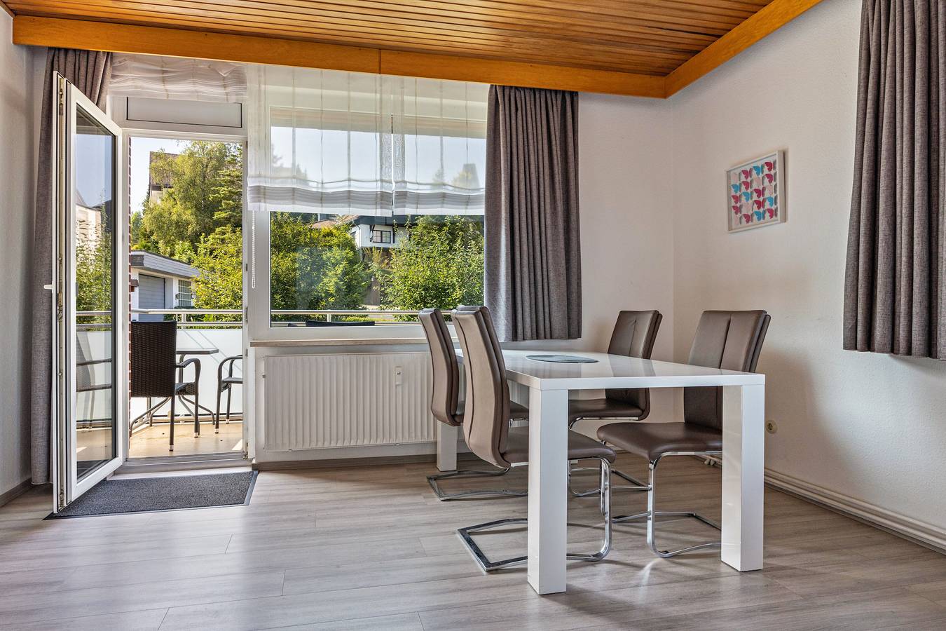 Ganze Wohnung, Ferienwohnung Bergfried 1" mit Bergblick, privater Terrasse und Wlan in Braunlage, Harzvorland