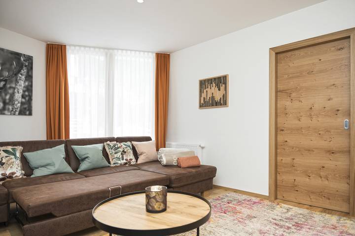 Geheel vakantieappartement, Vakantieappartement voor 6 personen met sauna in Laret, Samnaun