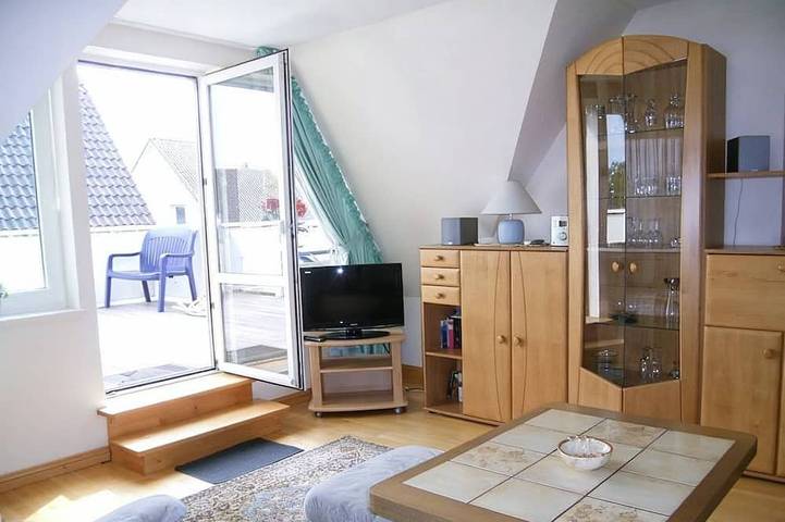 Ganze Wohnung, Jordan - Fw Og - Allergikerfreundliche Ferienwohnung mit Balkon in Wyk auf Föhr, in Wyk auf Föhr (Stadt), Wyk auf Föhr