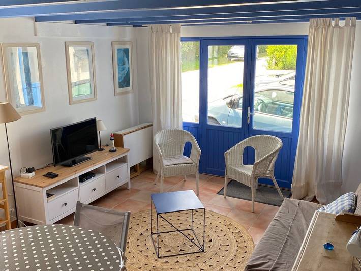 Casa de 1 habitación con jardín cerca de la playa Grands Sables in Locmaria, Côte des Mégalithes