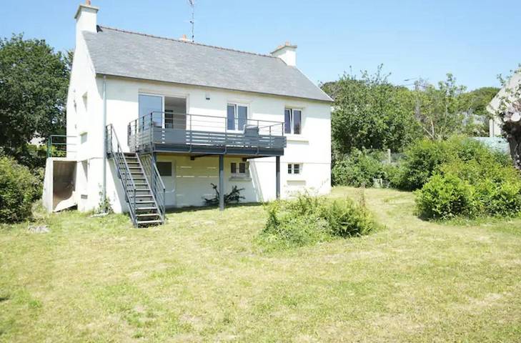 Maison de vacances pour 4 personnes, avec Balcon et Terrasse ainsi que Jardin et Vue à Bohars