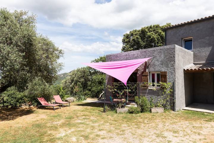 Ferienhaus „Gîte Alcido“ mit Meerblick, Wlan und Klimaanlage in Muro (Korsika), Calvi und Umgebung