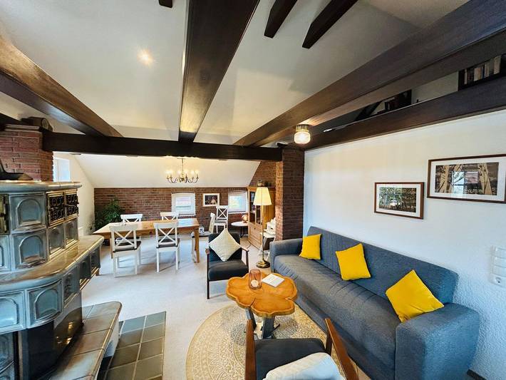 Ferienhaus für 5 Personen, mit Sauna und Garten sowie Ausblick, mit Haustier