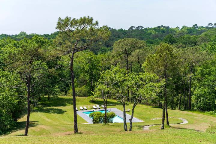 Maison de vacances pour 18 personnes, avec Balcon et Jardin à Saint-Martin-de-Seignanx