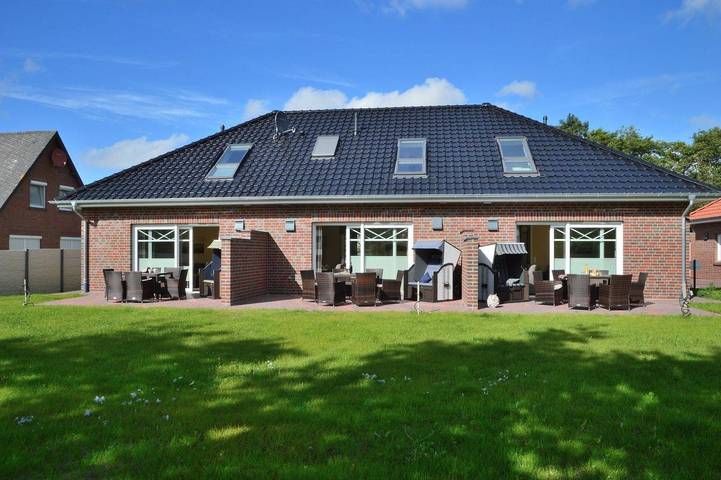 Ferienwohnung für 6 Personen, mit Terrasse und Garten sowie Sauna in Norddeich