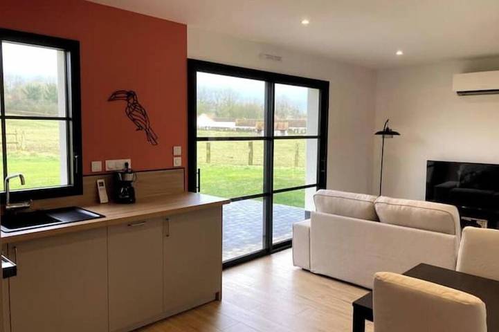 Location de vacances pour 2 personnes, avec Terrasse et Jardin à Maresville