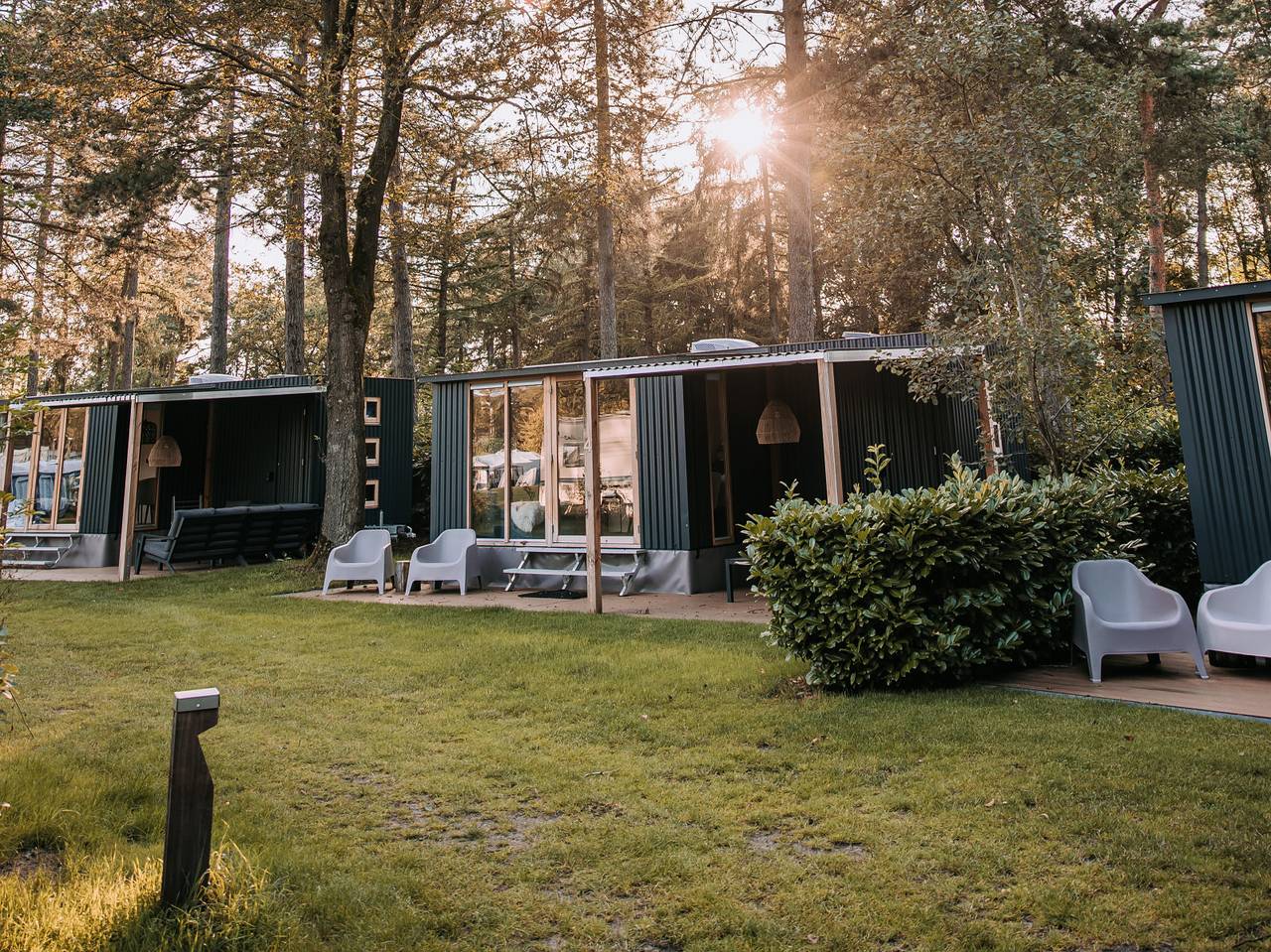 Knus vijf persoons vakantiehuisje op vakantiepark de Achterste Hoef in Bladel in Bladel, Noord-Brabant