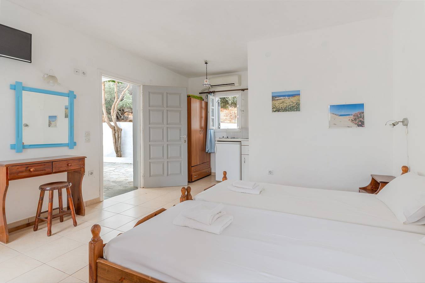 Estudio entero, Estudio 'Sifnos 1' con vistas al mar, Wi-Fi y aire acondicionado in Playa de Vathi, Cícladas