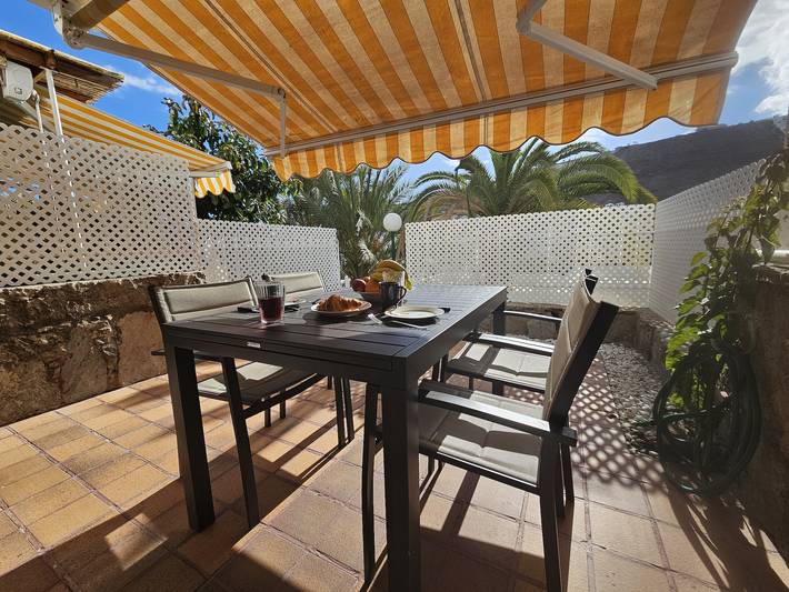 Ferienhaus für 6 Personen, mit Balkon und Garten sowie Meerblick in Puerto Rico (Gran Canaria) - 4