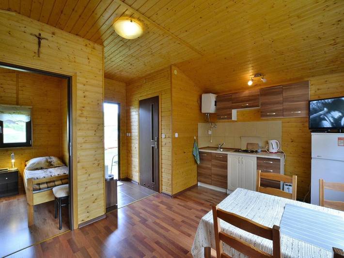 Ebenerdiges Ferienhaus, Oase der Ruhe und Stille in Rusinowo, Powiat Sławieński