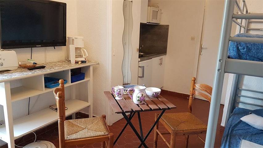 Ganzes Studio, Studio für 2 Personen mit Balkon/Terrasse in Le Barcarès, Côte d'Améthyste