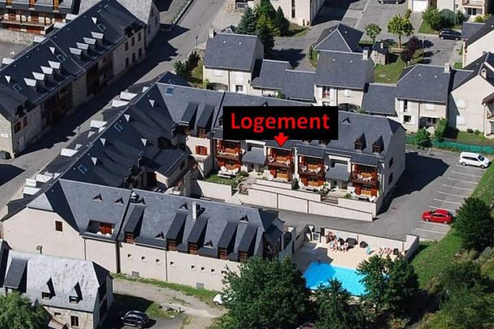 Location de vacances pour 8 personnes, avec Balcon à Vignec
