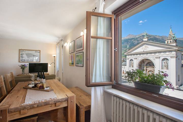 Apartamento para 4 personas, con Balcón en Aosta