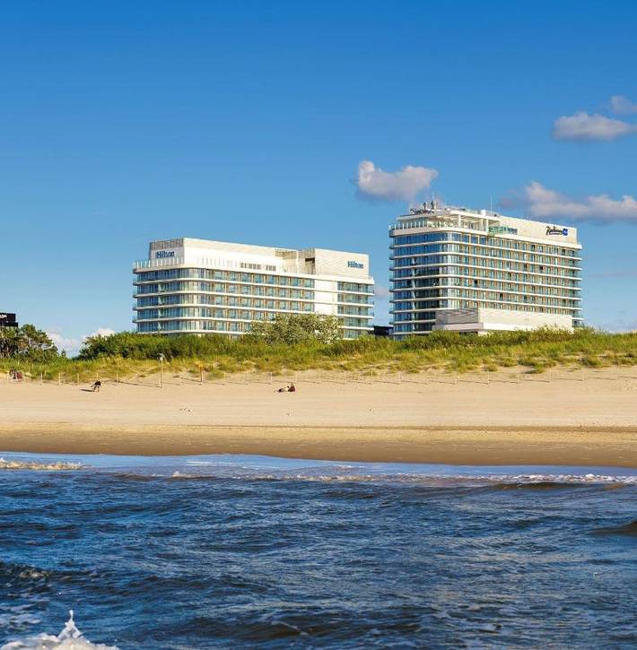 Ferienanlage für 2 Personen, mit Balkon und Whirlpool sowie Kinderpool und Pool in Swinemünde