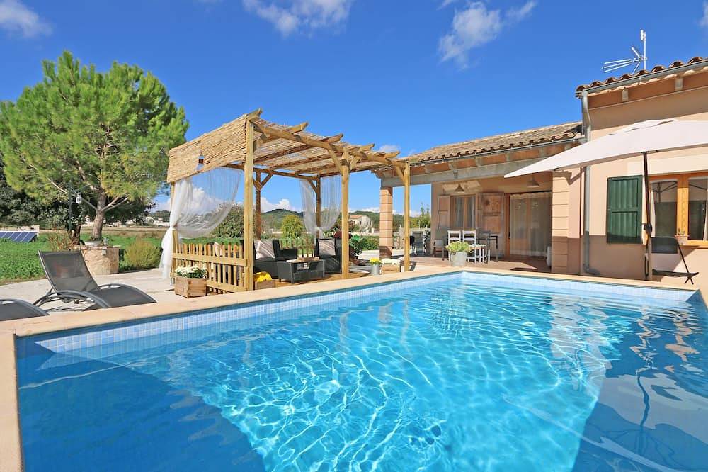 Encantadora casa de campo en zona tranquila con piscina, terraza, vistas impresionantes, internet in San Juan (Mallorca), Interior de Mallorca