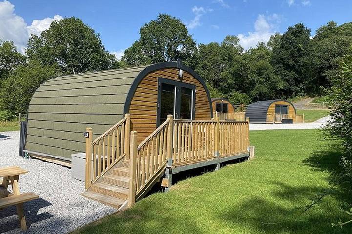 Ein Glamping-Pod für 2 Gäste in 1 Schlafzimmer in Brecon Beacons