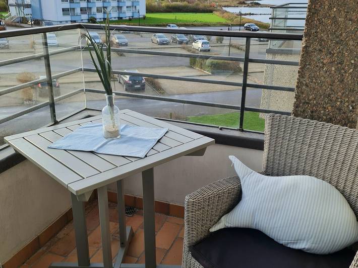 Ferienwohnung für 2 Personen, mit Balkon und Garten sowie Ausblick in Glücksburg