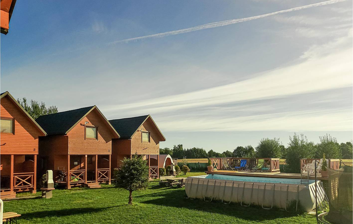 Ferienhaus für 6 Personen mit Terrasse in Powiat Sławieński