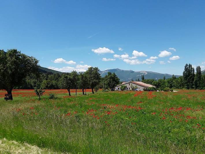 Location de vacances pour 4 personnes, avec Terrasse ainsi que Jardin et Vue à Savournon