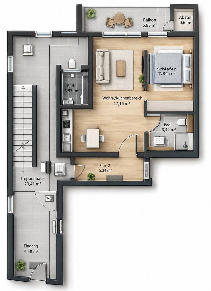 Appartement entier, Emspirat Apartment 6 in bester Lage auf Norderney – nur wenige Schritte bis zum Starn und zur Innenstadt. in Norderney Weststrand, Norderney