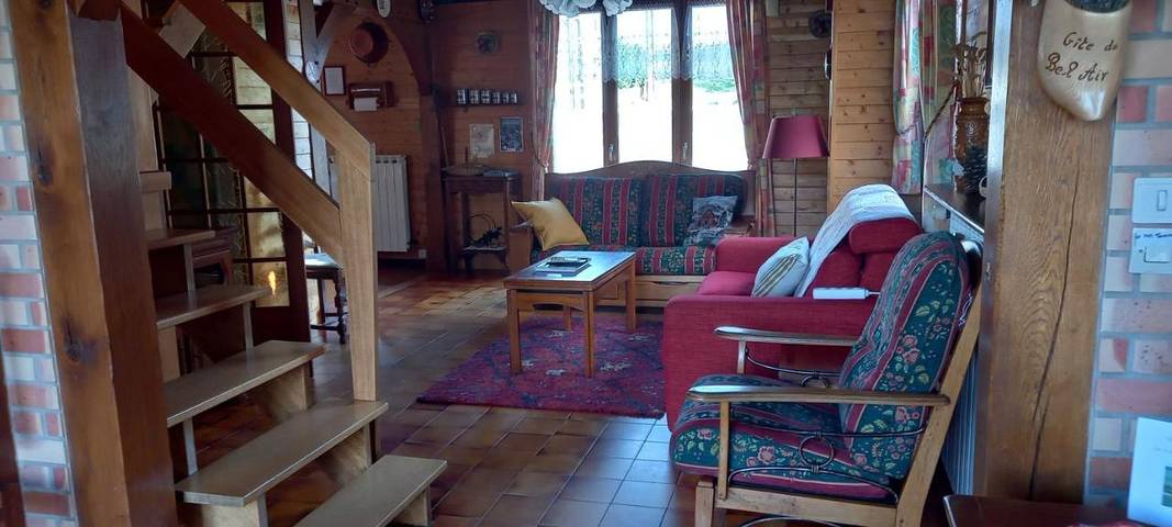 Location de vacances pour 2 personnes, avec Terrasse ainsi que Jardin et Vue à Festigny